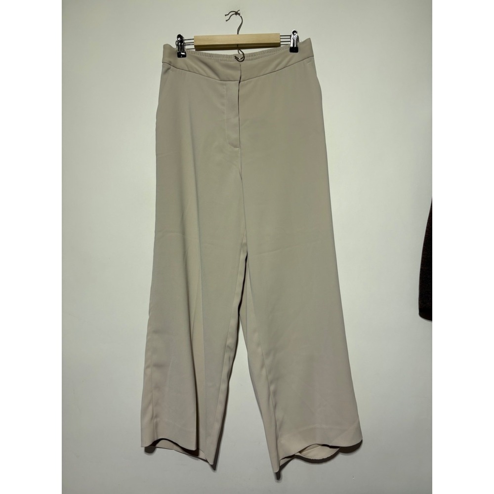 Quince Women Size 14 White Classic Trouser Pants